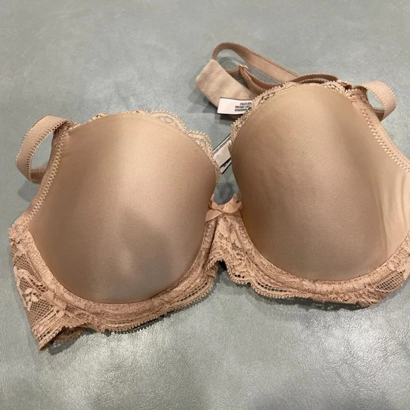 Victoria’s Secret Dream Angels Lined Demi Size 32c Nude Lace - Picture 1 of 5
